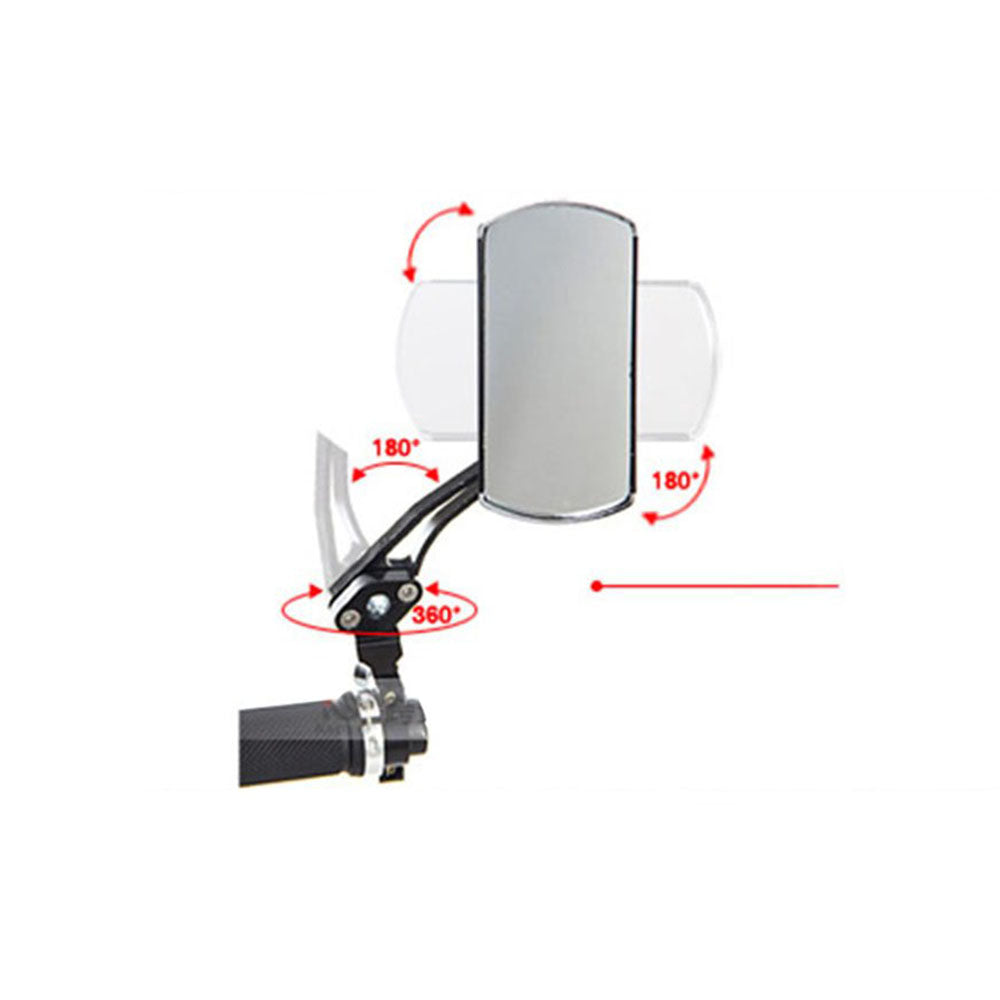 Rear View Mirror 360 Degree Rotation 22.2mm For Most Bikes Handlebar cyrusherebike.com